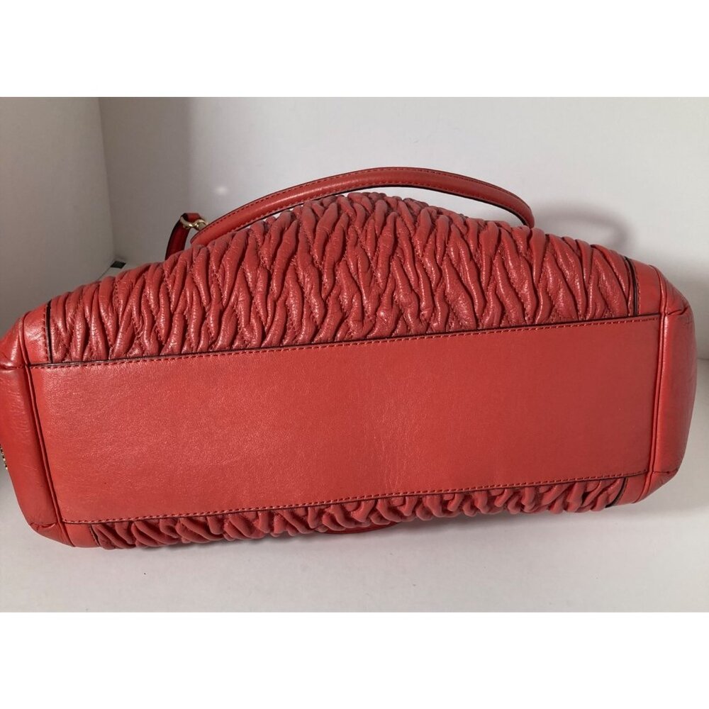 Coach 25984 Madison North South Gathered Leather Satchel 14.5 x 12.25 x 6" - Picture 6 of 16